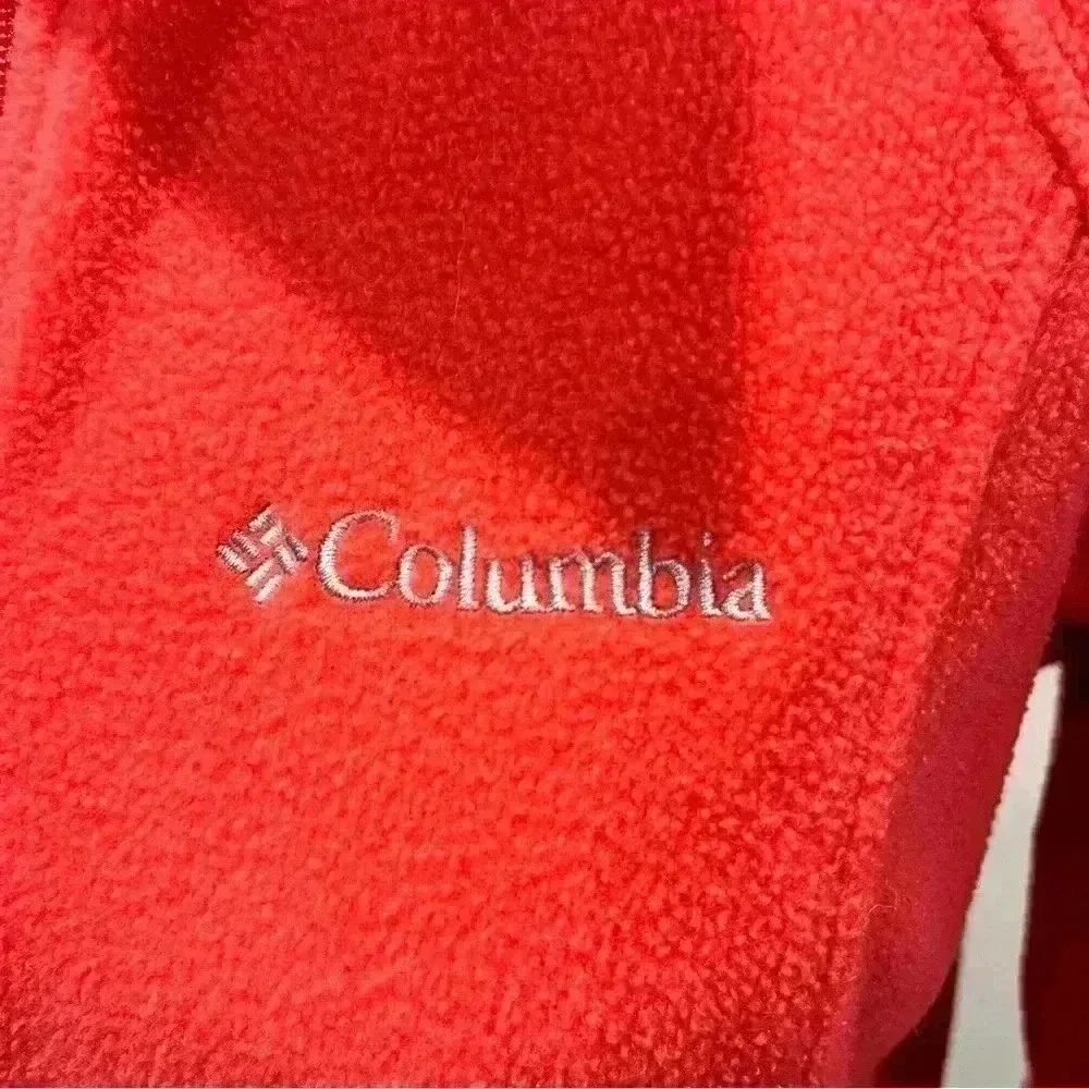 Columbia pink Pullover Fleece zip front with pockets - Picture 3 of 10
